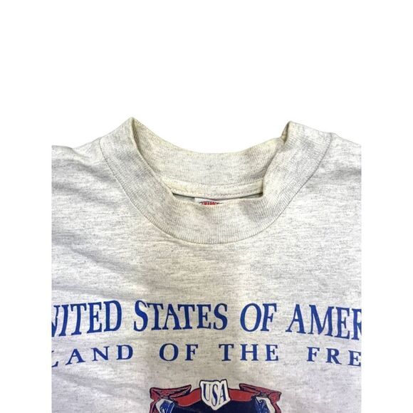 Vintage Single Stitch Americana Nutmeg Tag T-Shirt Sz Medium - Picture 3 of 7